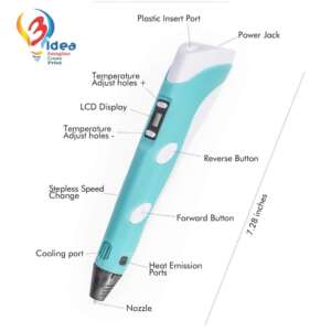 3D Pen Blue with screen