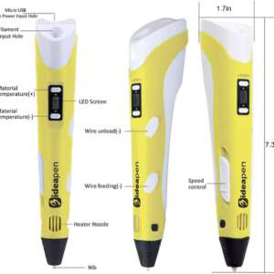 3D Pen Yellow with screen